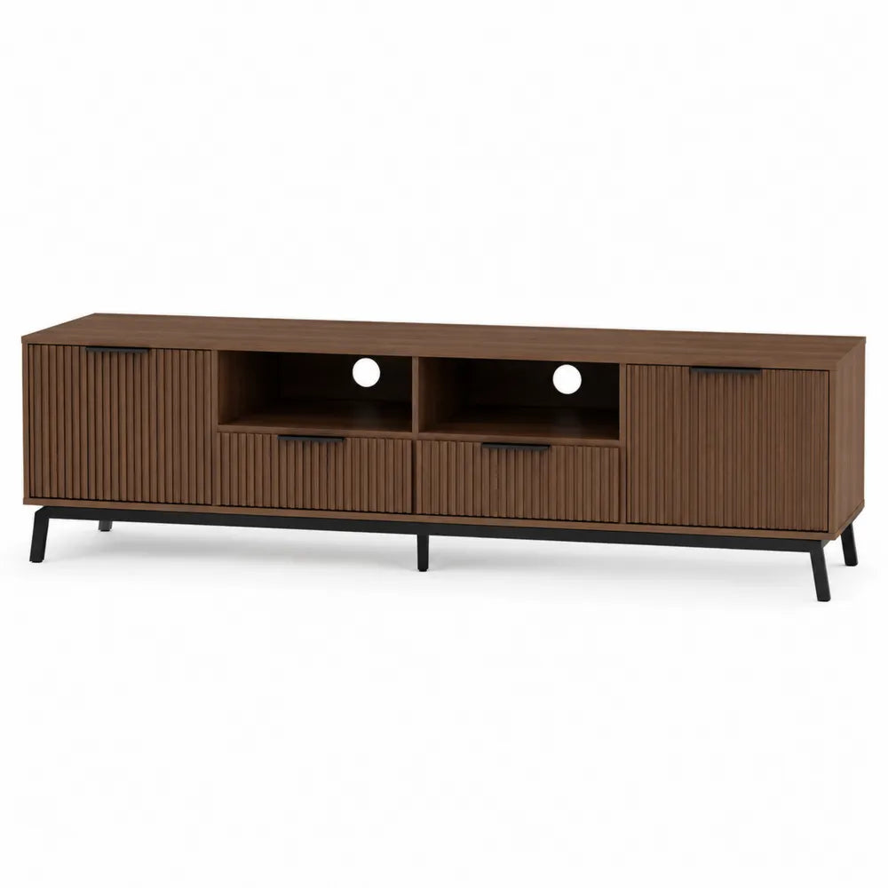 Mobile TV in Legno e Metallo, Marrone